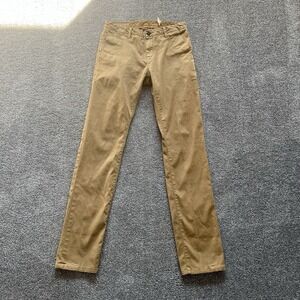 Women's G Star RAW Pants 25x34 Tan Bronson Chino